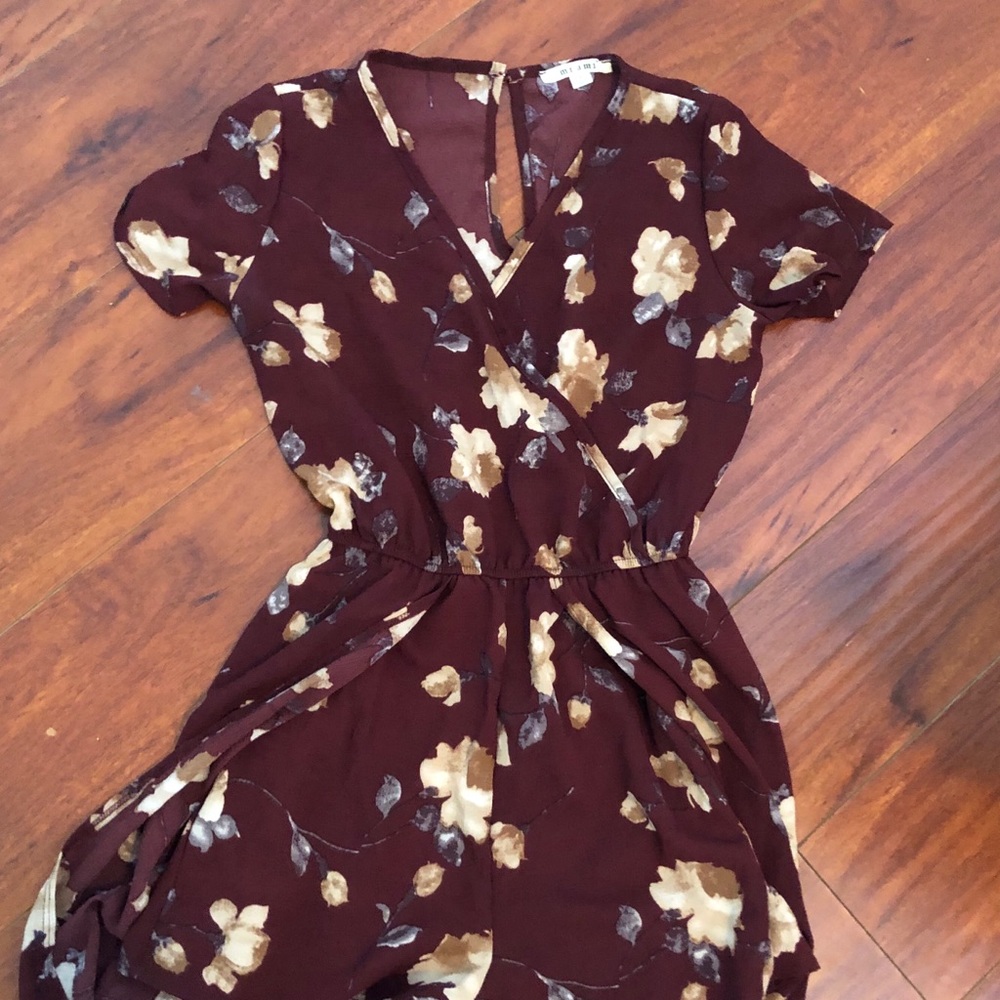 Floral romper with maxi skirt